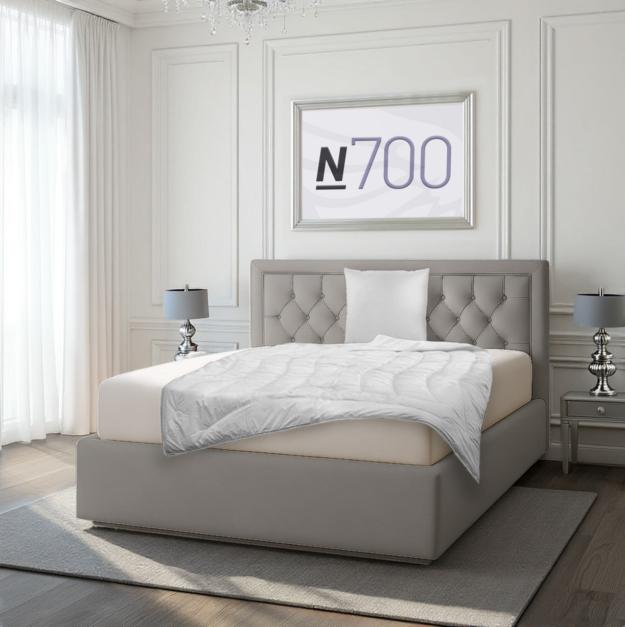 Kaschmirbettdecke N700, feinster Kaschmir Flaum / 100 % Kaschmir