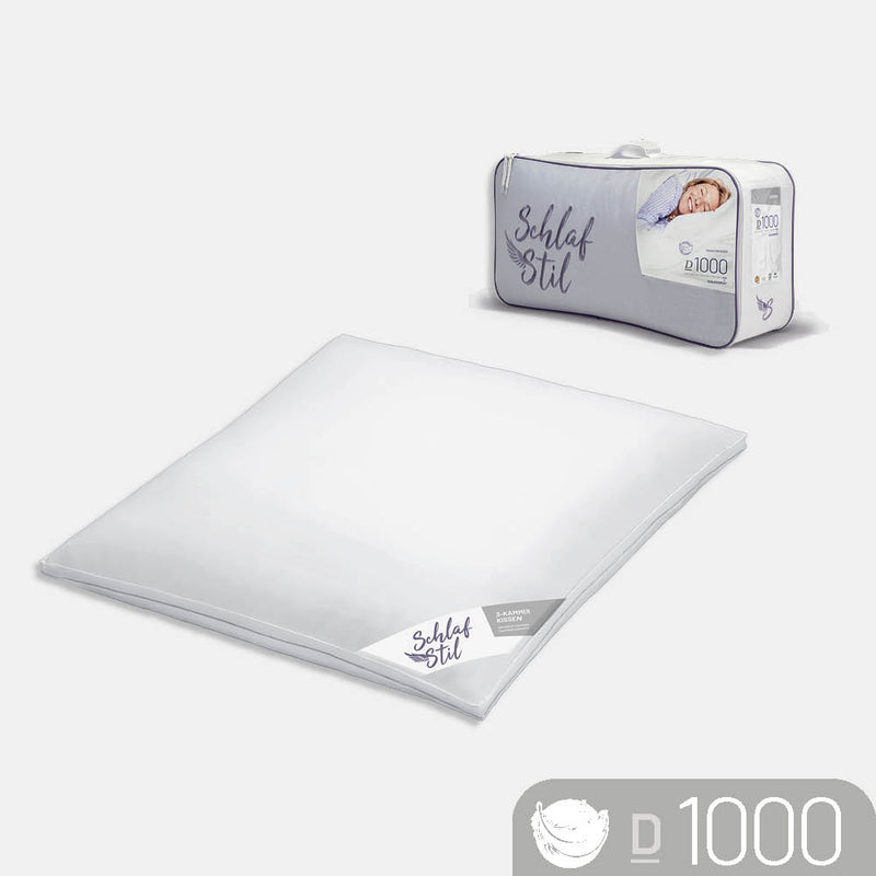 Gänsedaunenkissen „D1000", 100 % reine Gänsedaunen