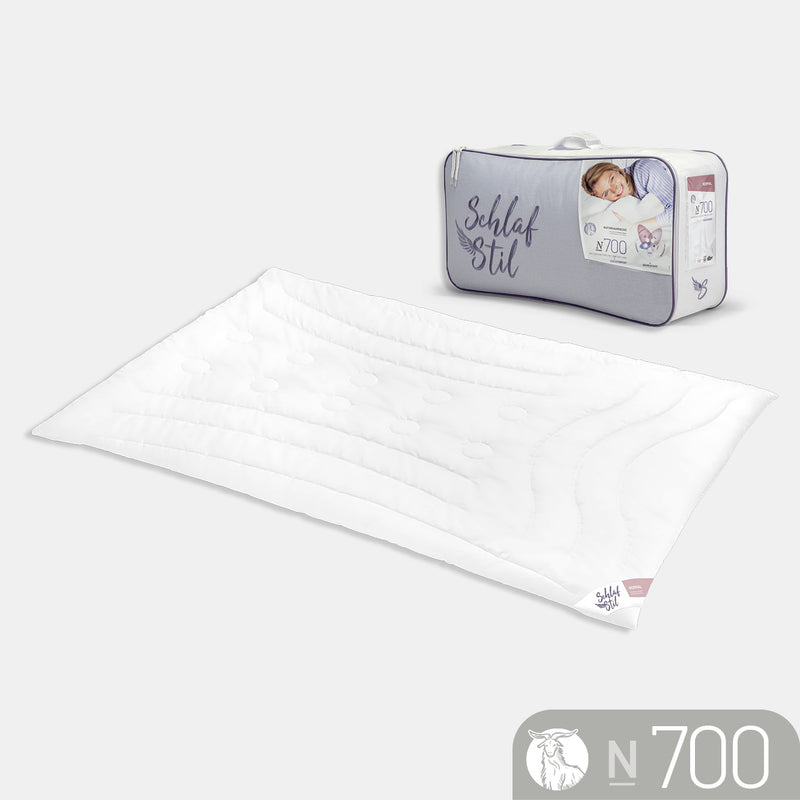 Kaschmirbettdecke „N700", feinster Kaschmir Flaum / 100 % Kaschmir, verschiedene Größen und Wärmeklassen