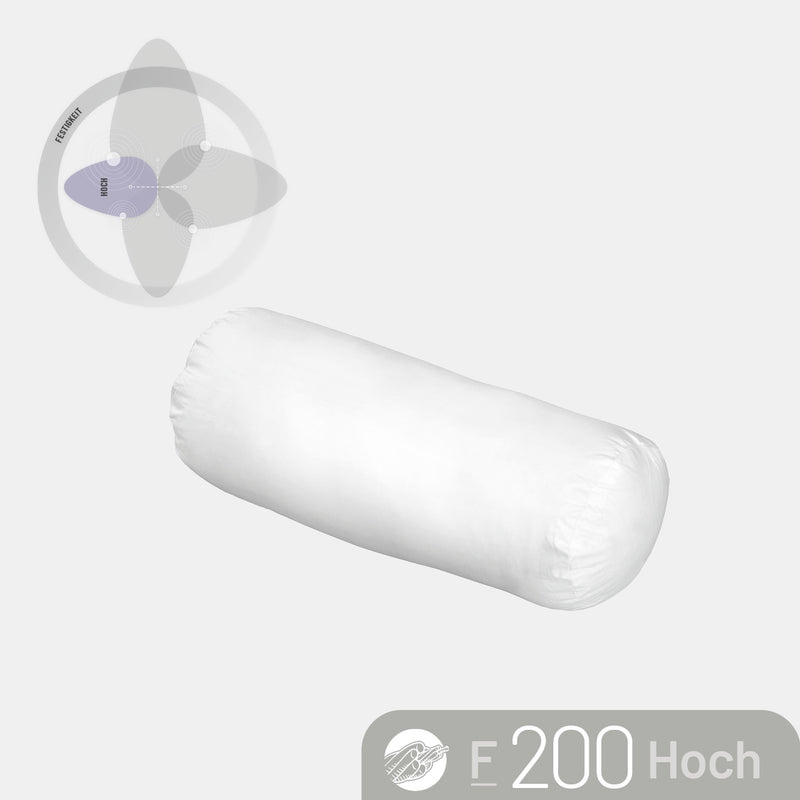 Nackenrolle „F200", hochbauschiger Faserflaum / 100 % Polyester, geeignet als Sofakissen, Reisekissen und Dekokissen
