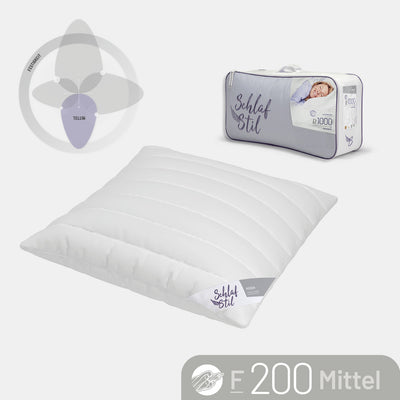 3-Kammer Faserkissen „F200", 3D-Hohlfaser / 100 % Polyester (Außen)