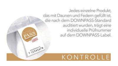Gänsedaunenkissen „D700", 60 % Gänsedaunen / 40 % Gänsefedern