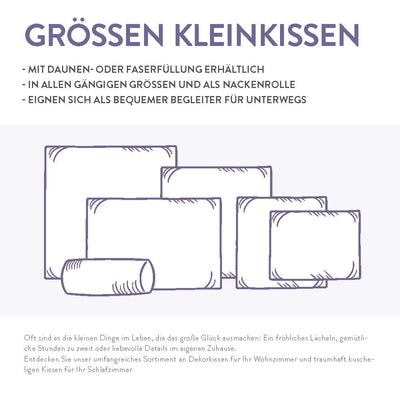 Kissenfüllung Schlafstil D500, 60 % Daunen, geeignet als Sofakissen, Reisekissen und Dekokissen