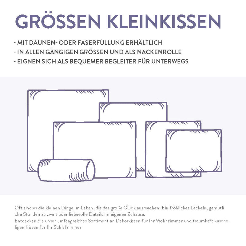 Kissenfüllung Schlafstil D400, 30% Daunen, geeignet als Sofakissen, Reisekissen und Dekokissen