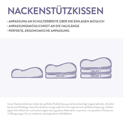 Talalay Latex Nackenstützkissen Schlafstil S800LM, Talay Natur Latex medium