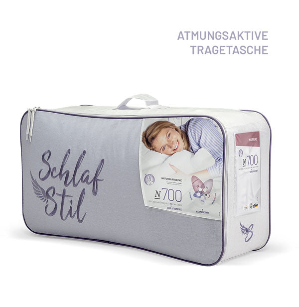 Kaschmirbettdecke „N700", feinster Kaschmir Flaum / 100 % Kaschmir, verschiedene Größen und Wärmeklassen