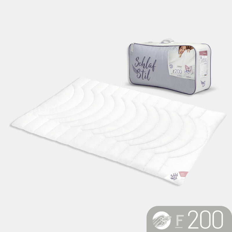 Faserbettdecke „F200", 3D-Hohlfaser / 100 % Polyester, verschiedene Größen und Wärmeklassen