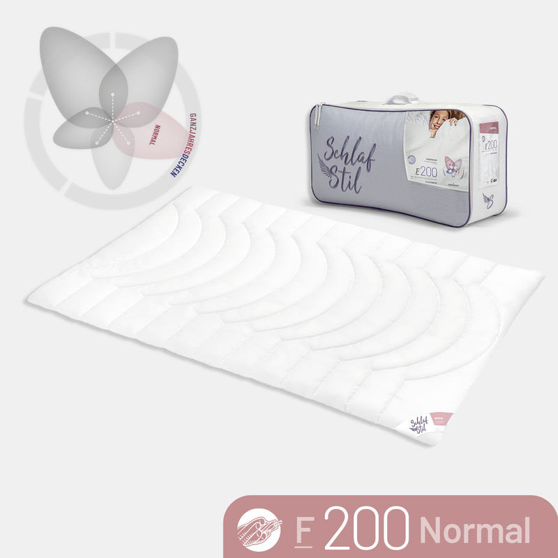 Faserbettdecke „F200", 3D-Hohlfaser / 100 % Polyester, verschiedene Größen und Wärmeklassen