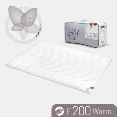 Faserbettdecke „F200", 3D-Hohlfaser / 100 % Polyester, verschiedene Größen und Wärmeklassen