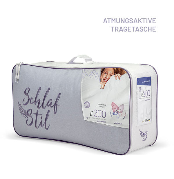 Faserbettdecke „F200", 3D-Hohlfaser / 100 % Polyester, verschiedene Größen und Wärmeklassen